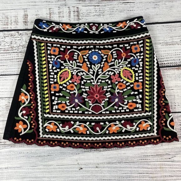 Lulus Black Embroidered Mini Skirt - Picture 7 of 16